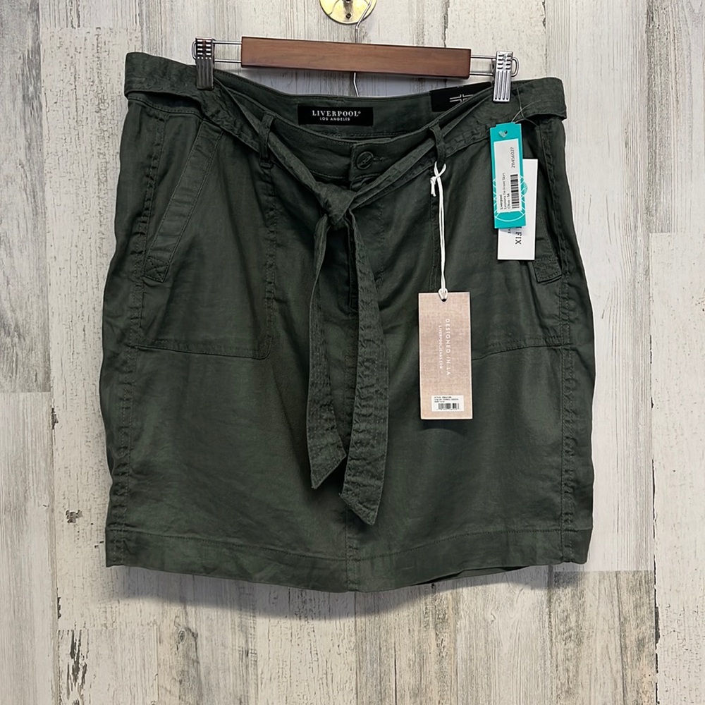 Liverpool Los Angeles Lenora tie front skirt size 14 NWT